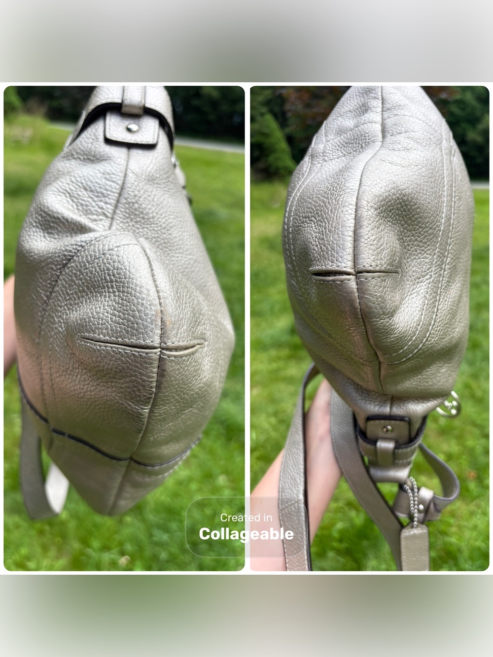 Coach Leather Chain Accent Crossbody Bag - Picture 16 of 17